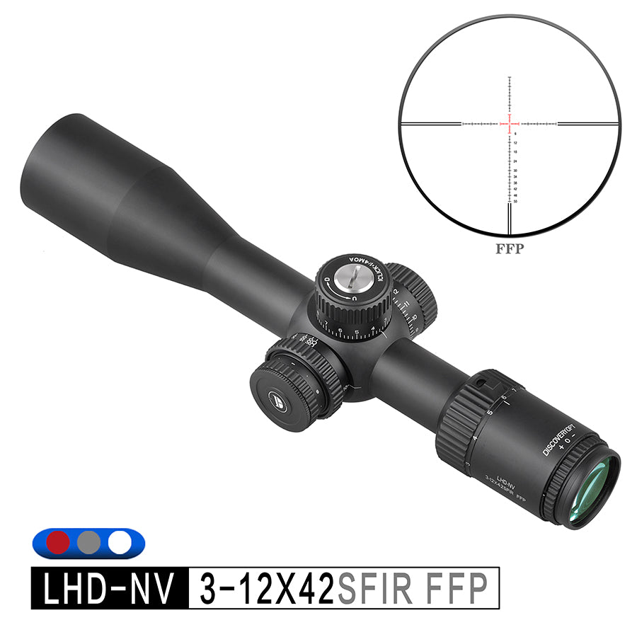 DiscoveryOpt LHD-NV 3-12x42SFIR FFP RifleScope 30mm Tube