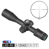 DiscoveryOpt LHD-NV 3-12x42SFIR FFP RifleScope 30mm Tube