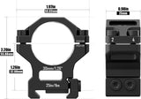 30MM Pre-lapped Precision Scope Rings T6061 Aluminum