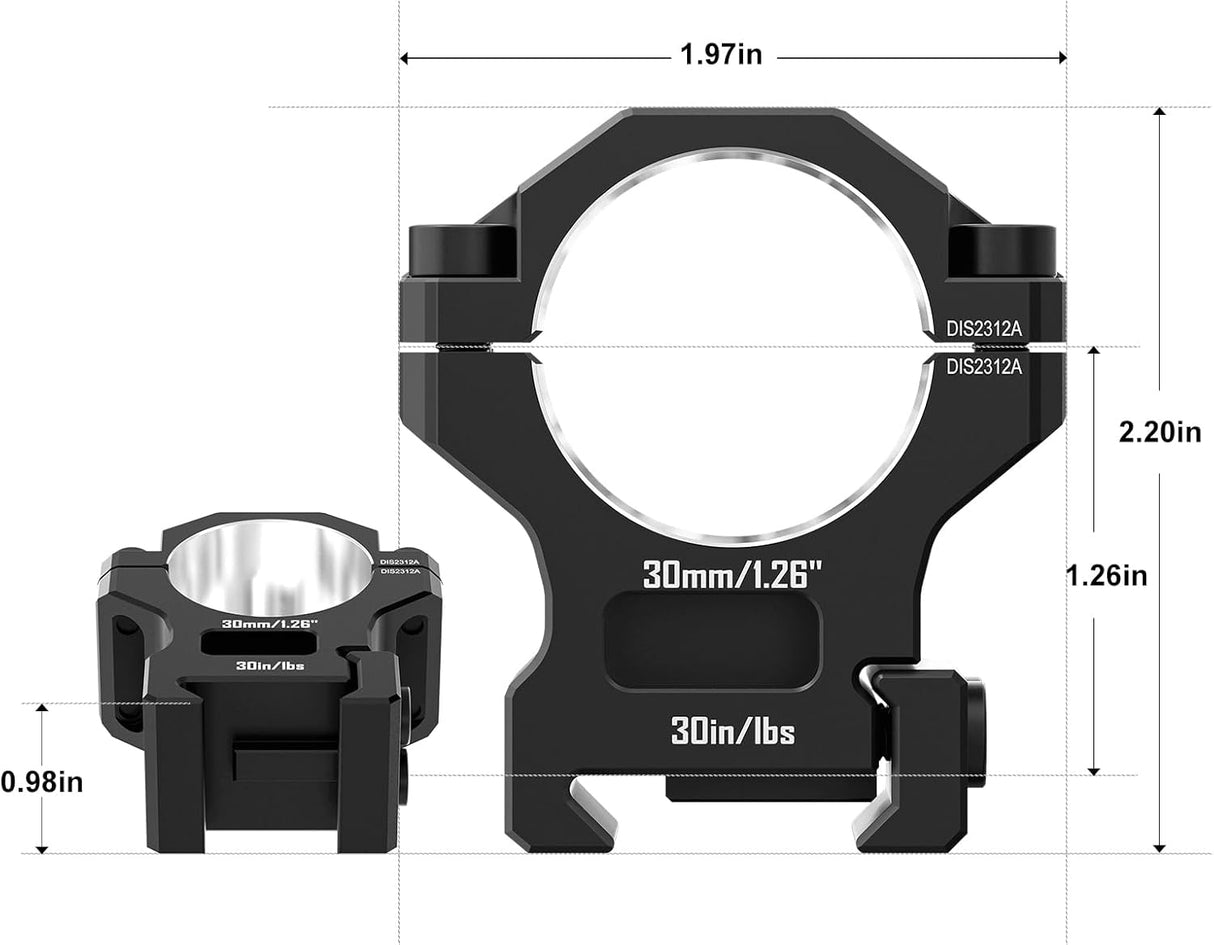 DiscoveryOpt LHD-NV 3-12x42SFIR FFP RifleScope 30mm Tube