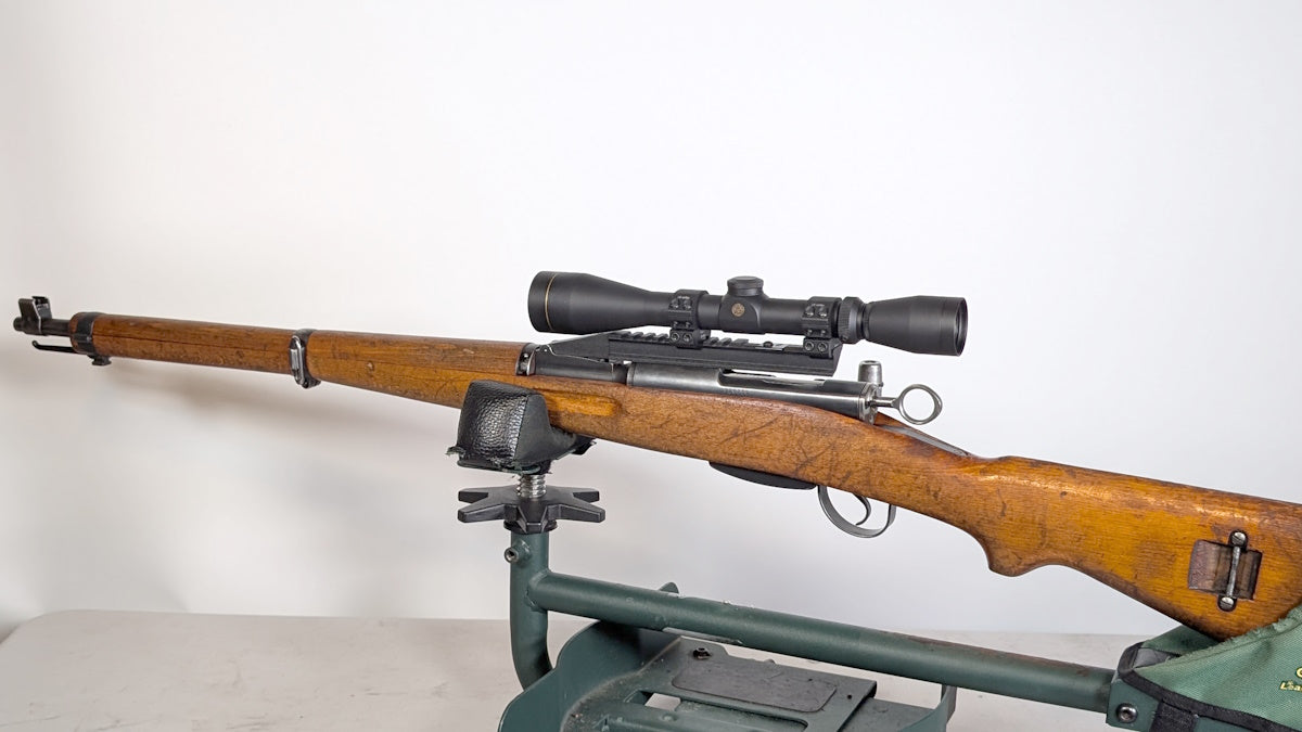 Swiss K31 NDT (No Drill-Tap) Scope Mount Picatinny Rail with adjustable shell deflector